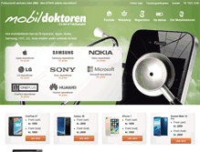 Tablet Screenshot of mobildoktoren.dk